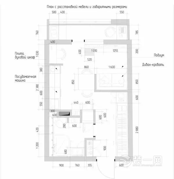 30平米小公寓平面图